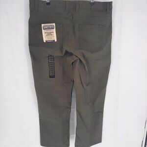 NEW Smith's Workwear Pants Men's Size 38X30 Stretch Canvas Army Green 5 pocket